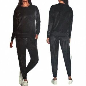 Banana Republic Black Velour Set